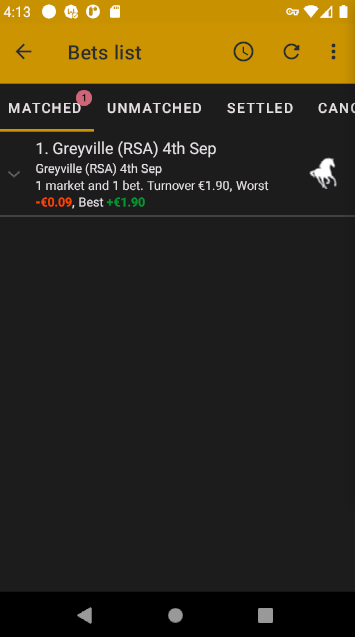 Matched orders worst/best case risks